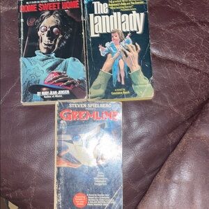 Gremlins, the landlady, home sweet home books. 80’s books.